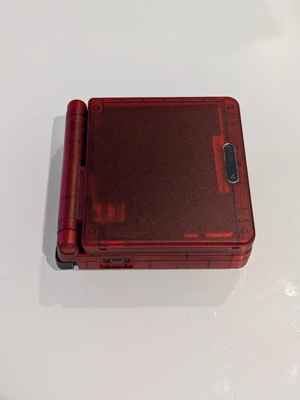 Transparent Clear Red Nintendo Game Boy Advance SP AGS-001 GBA SP with Charger